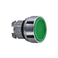 Schneider Electric Schneider ZB4BA34 Harmony fém nyomógomb fej, Ø22, visszatérő, magasított, zöld villanyszerelés