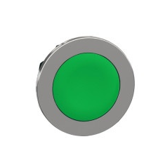 Schneider Electric Schneider ZB4FA3 Harmony panelbe süllyesztett fém nyomógomb fej, Ø30, visszatérő, zöld villanyszerelés