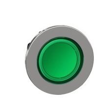 Schneider Electric Schneider ZB4FV033 Harmony panelbe süllyesztett fém LED jelzőlámpa fej, Ø30, zöld villanyszerelés