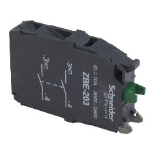 Schneider Electric Schneider ZBE203 Harmony XB4/XB5 érintkező blokk, 2NO, csavaros csatlakozó villanyszerelés
