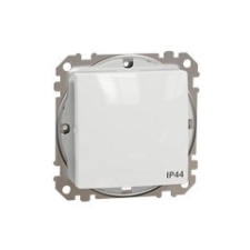 Schneider Electric Sedna Design Váltókapcsoló, rugós bekötés, 10AX, IP44, fehér világítási kellék
