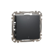 Schneider Electric Sedna Neo Kétpólusú kapcsoló, rugós bekötés, 10AX, (102), antracit világítási kellék