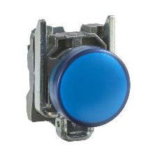 Schneider Electric XB4BVB6 jelzőlámpa 24 V Kék (XB4BVB6) villanyszerelés