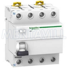 Schneider Electric Zrt. ÁRAMVÉDŐ 63A 4P 300mA AC A9 iID K villanyszerelés