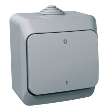 Schneider Electric Zrt. Schneider Cedar kétpólusú kapcsoló, IP44, szürke -102 (Plus) villanyszerelés
