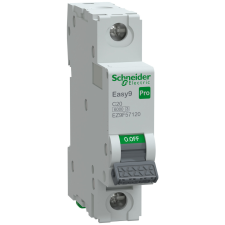 Schneider Electric Zrt. Schneider Easy9 Pro kismegszakító 1P C 20A (EZ9F57120) villanyszerelés