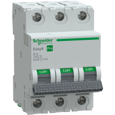 Schneider Electric Zrt. Schneider Easy9 Pro kismegszakító 3P B 16A (EZ9F27316) villanyszerelés