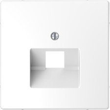 Schneider Electric Zrt. Schneider Merten fedlap, 1xRJ45 aljzathoz, lótuszfehér (System Design) villanyszerelés