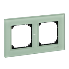 Schneider Electric Zrt. Schneider Merten kettes keret, smaragdzöld (M-Elegance) villanyszerelés