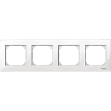 Schneider Electric Zrt. Schneider Merten M-Plan négyes keret, polár fehér MTN515419 villanyszerelés