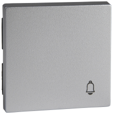 Schneider Electric Zrt. Schneider Merten System M billentyű, csengőjellel, alumínium MTN439860 villanyszerelés