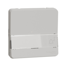 Schneider Electric Zrt. Schneider Mureva egypólusú nyomó, cimketartóval, polárfehér (Styl) villanyszerelés