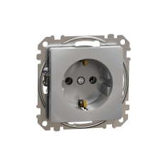 Schneider Electric Zrt. Schneider Sedna 2P+F csatlakozóaljzat, csavaros bekötés, 16A, alumínium villanyszerelés