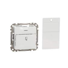 Schneider Electric Zrt. Schneider Sedna kártyás kapcsoló, rugós bekötés, 10A, fehér villanyszerelés