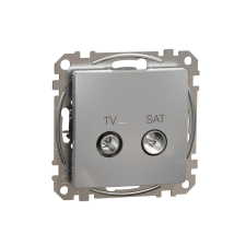 Schneider Electric Zrt. Schneider Sedna TV/SAT aljzat, végzáró, 4 dB, alumínium villanyszerelés