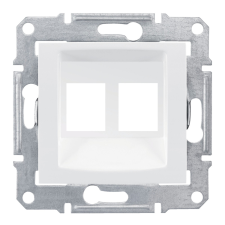 Schneider Electric Zrt. Sedna 2xRJ45 adapter AMP, MOLEX, KELINE betétekhez fehér SDN4400621 Schneider villanyszerelés