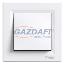 SCHNEIDER EPH0100321 ASFORA Egypólusú kapcsoló, csavaros bekötés, fehér (101) villanyszerelés