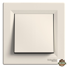 SCHNEIDER EPH0200123 ASFORA rugós bekötésű bézs kétpólusú kapcsoló villanyszerelés