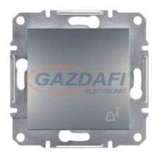 SCHNEIDER EPH0800162 ASFORA Egypólusú nyomókapcsoló, csengőjel, rugós bekötés, acél villanyszerelés