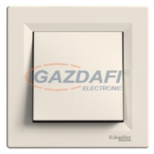 SCHNEIDER EPH0800323 ASFORA Egypólusú nyomókapcsoló, csavaros bekötés, bézs (101N) villanyszerelés