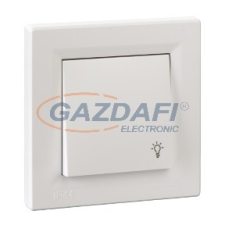 SCHNEIDER EPH0900221 ASFORA Egypólusú nyomókapcsoló, lámpajel - IP44, fehér villanyszerelés