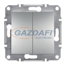 SCHNEIDER EPH1100161 ASFORA Kettős nyomókapcsoló, rugós bekötés, alumínium villanyszerelés