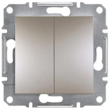 SCHNEIDER EPH1300369 ASFORA Redőnynyomó, csavaros bekötés, bronz villanyszerelés