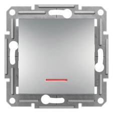 SCHNEIDER EPH1500161 ASFORA jelzőfényes/rugós bekötés/alumínium váltókapcsoló villanyszerelés
