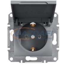 SCHNEIDER EPH3100162 ASFORA 2P+F csatlakozóaljzat, csapfedeles, csavaros, acél villanyszerelés