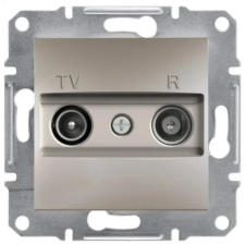 SCHNEIDER EPH3300369 ASFORA TV/R aljzat, átmenő, 8 dB, bronz villanyszerelés