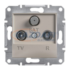SCHNEIDER EPH3500369 ASFORA TV/R/SAT aljzat, átmenő, 8 dB, bronz villanyszerelés