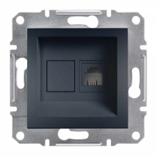 SCHNEIDER EPH4100171 ASFORA 1xRJ11 telefon aljzat, antracit villanyszerelés