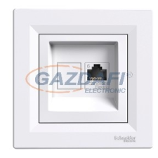 SCHNEIDER EPH4700121 ASFORA 1xRJ45 Cat6 UTP aljzat, fehér villanyszerelés