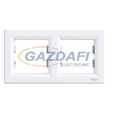 SCHNEIDER EPH5800221 ASFORA Kettes keret, vízszintes, fehér villanyszerelés