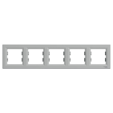 SCHNEIDER EPH5800561 ASFORA vízszintes alumínium ötös keret villanyszerelés