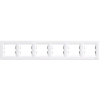 SCHNEIDER EPH5800621 ASFORA Hatos keret, vízszintes, fehér