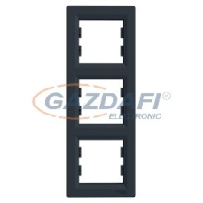 SCHNEIDER EPH5810371 ASFORA Hármas keret, függőleges, antracit villanyszerelés