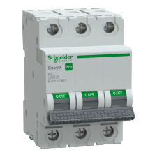 SCHNEIDER EZ9F27363 EASY9 PRO Kismegszakító, 3P, B, 63A villanyszerelés