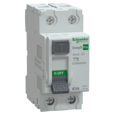 SCHNEIDER EZ9R49263 EASY9 PRO Áram-védőkapcsoló, A osztály, 2P, 63A, 30mA villanyszerelés