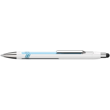 SCHNEIDER Golyóstoll, 0,7 mm, nyomógombos, érintőképernyős készülékekhez,  "Epsilon Touch XB", fehér-kék toll