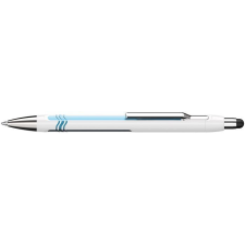SCHNEIDER Golyóstoll, 0,7 mm, nyomógombos, érintőképernyős készülékekhez, SCHNEIDER &quot;Epsilon Touch XB&quot;, fehér-kék toll