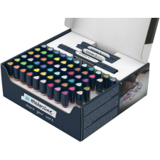 SCHNEIDER Kétvégű marker készlet, 72 darabos, SCHNEIDER „Paint-It 040 Twin marker Set complete”, 30 különböző szín filctoll, marker