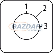 SCHNEIDER KZ18416 Harmony K bütykös kapcsoló címke, 1-3 - 45 x 45 mm villanyszerelés