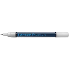 SCHNEIDER Lakkmarker, 0,8 mm, SCHNEIDER "Maxx 278", fehér filctoll, marker