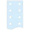 SCHNEIDER LVS04516 Lyukasztott függőleges lapos sín, 60x5mm