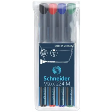 SCHNEIDER Maxx 224 M 1mm Alkoholos marker készlet 4db - Vegyes filctoll, marker