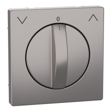 SCHNEIDER MERTEN Fedlap, forgatógombos redőnynyomóhoz, D-Life, nikkel MEG3875-6050 Schneider villanyszerelés