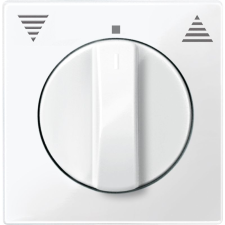 SCHNEIDER MERTEN Fedlap, forgatógombos redőnynyomóhoz, System-M, polárfehér 567119 Schneider villanyszerelés