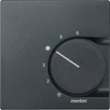 SCHNEIDER MERTEN Fedlap, váltóérintkezős termosztáthoz, System-M, antracit 536214 Schneider villanyszerelés