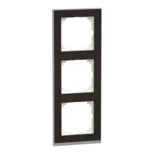 SCHNEIDER MERTEN M-Pure hármas keret, wenge/alumínium MEG4030-3671 Schneider villanyszerelés